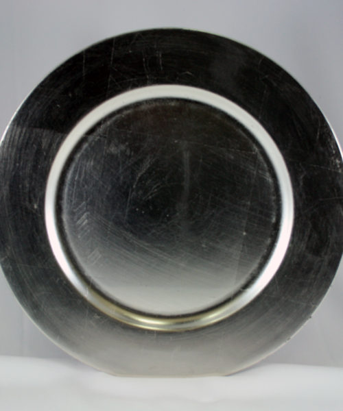 Silver Lacquer Round Charger